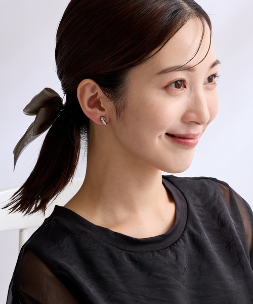 CALIN STANDARD(カリンスタンダード)の「◆金属アレルギー対応◆◆made in japan◆【痛くない】【落ちにくい】【片手で簡単】 ビジューライン マグネットイヤリング(イヤリング・レディース・ゴールド/シルバー・FREE)」の7枚目の写真