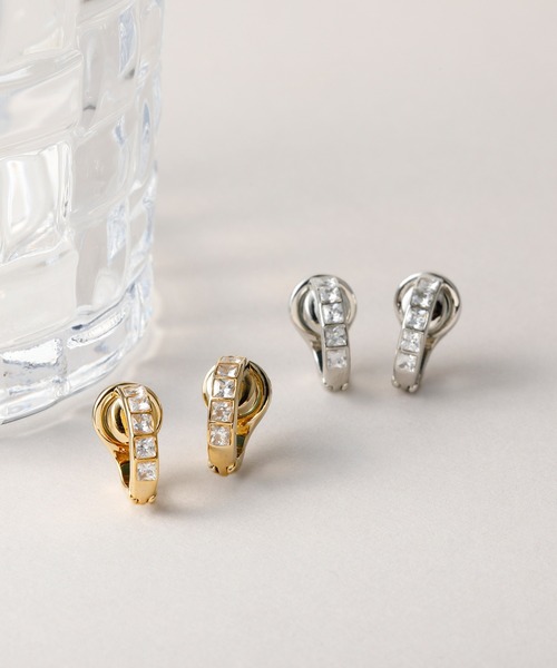 CALIN STANDARD(カリンスタンダード)の「◆金属アレルギー対応◆◆made in japan◆【痛くない】【落ちにくい】【片手で簡単】 ビジューライン マグネットイヤリング(イヤリング・レディース・ゴールド/シルバー・FREE)」の15枚目の写真