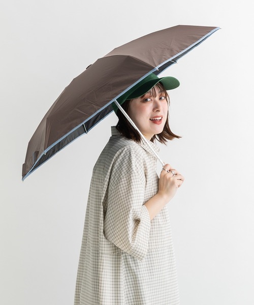 Wpc.(ダブリュピーシー)の「Green Parks×Wpc.コンパクト日傘(折りたたみ傘・レディース・ブラウン/ベージュ/グレー・FREE)」の2枚目の写真