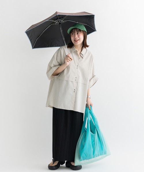 Wpc.(ダブリュピーシー)の「Green Parks×Wpc.コンパクト日傘(折りたたみ傘・レディース・ブラウン/ベージュ/グレー・FREE)」の7枚目の写真