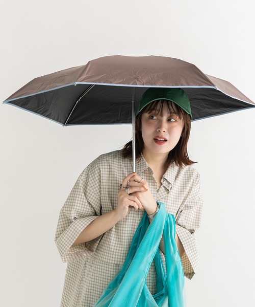 Wpc.(ダブリュピーシー)の「Green Parks×Wpc.コンパクト日傘(折りたたみ傘・レディース・ブラウン/ベージュ/グレー・FREE)」の10枚目の写真