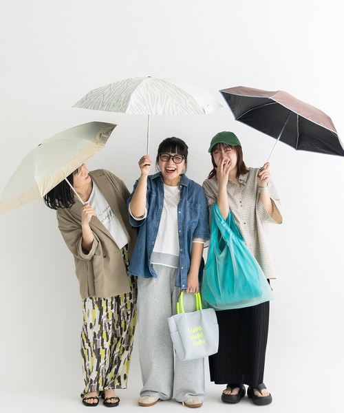 Wpc.(ダブリュピーシー)の「Green Parks×Wpc.コンパクト日傘(折りたたみ傘・レディース・ブラウン/ベージュ/グレー・FREE)」の21枚目の写真
