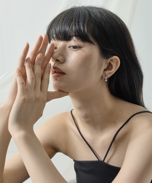 ORLEAN(オルレアン)の「【ORLEAN】ドロップフープピアス(ピアス(両耳用)・レディース・ゴールド/シルバー・フリー)」の12枚目の写真