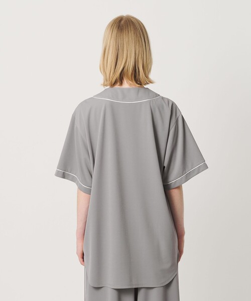 ER(イーアール)の「<ER>メッシュ ベースボール シャツ(カーディガン/ボレロ・レディース・ネイビー/グレー系・S/M)」の12枚目の写真