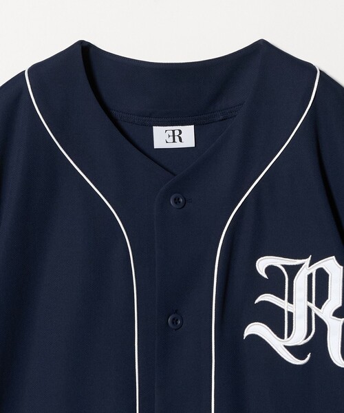 ER(イーアール)の「<ER>メッシュ ベースボール シャツ(カーディガン/ボレロ・レディース・ネイビー/グレー系・S/M)」の21枚目の写真