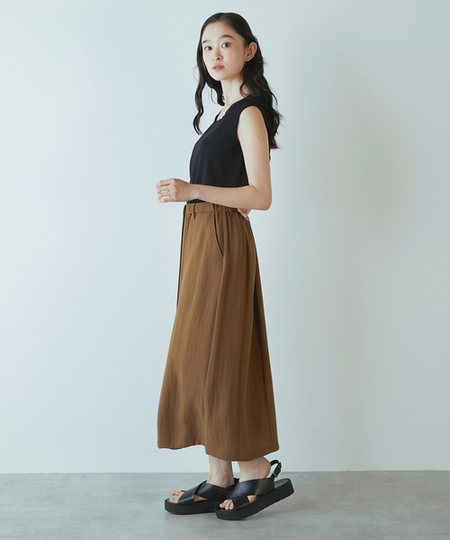 LOGEMENT DE CLAIRE(ロジュモンドクレール)の「ノースリーブプルオーバー(Tシャツ/カットソー・レディース・杢グレー/ホワイト/ブラック・3/2)」の14枚目の写真
