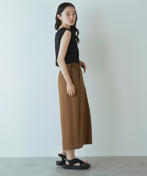 LOGEMENT DE CLAIRE(ロジュモンドクレール)の「ノースリーブプルオーバー(Tシャツ/カットソー・レディース・杢グレー/ホワイト/ブラック・3/2)」の18枚目の写真