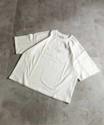 ATELANE /カルゼラダーステッチ/半袖クルーネックTEE