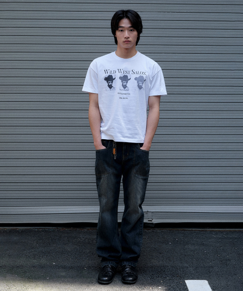 JUAN HOMME（ジュアンオム）の「ワイルドウェストサロン ハーフスリーブ (ホワイト)（Tシャツ/カットソー・メンズ・その他・SMALL/MEDIUM/LARGE）」の2枚目の写真