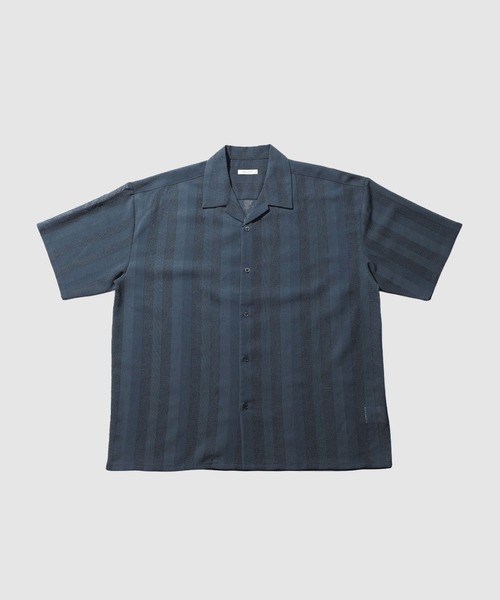 URBAN COLLECTION(アーバンコレクション)の「【URBAN COLECTION/アーバンコレクション】 速乾ストライプオープンカラーシャツ(シャツ/ブラウス・メンズ・ブルー/ブラック/ベージュ・S/M/L/XL)」の5枚目の写真