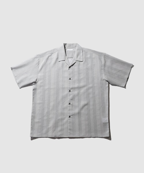 URBAN COLLECTION(アーバンコレクション)の「【URBAN COLECTION/アーバンコレクション】 速乾ストライプオープンカラーシャツ(シャツ/ブラウス・メンズ・ブルー/ブラック/ベージュ・S/M/L/XL)」の6枚目の写真