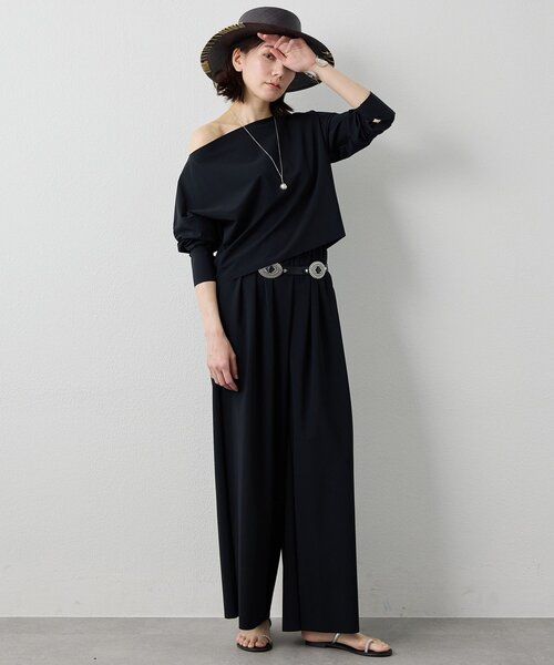 Whim Gazette(ウィムガゼット)の「<水着>ラッシュギャザーパンツ/セットアップ可(ラッシュガード・レディース・ブラウン/ブラック・FREE)」の8枚目の写真