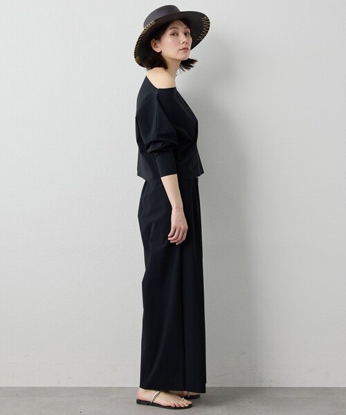 Whim Gazette(ウィムガゼット)の「<水着>ラッシュギャザーパンツ/セットアップ可(ラッシュガード・レディース・ブラウン/ブラック・FREE)」の7枚目の写真