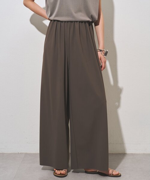 Whim Gazette(ウィムガゼット)の「<水着>ラッシュギャザーパンツ/セットアップ可(ラッシュガード・レディース・ブラウン/ブラック・FREE)」の9枚目の写真