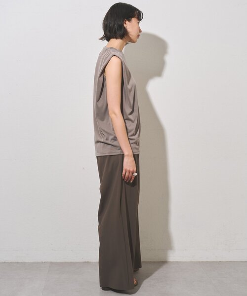 Whim Gazette(ウィムガゼット)の「<水着>ラッシュギャザーパンツ/セットアップ可(ラッシュガード・レディース・ブラウン/ブラック・FREE)」の13枚目の写真