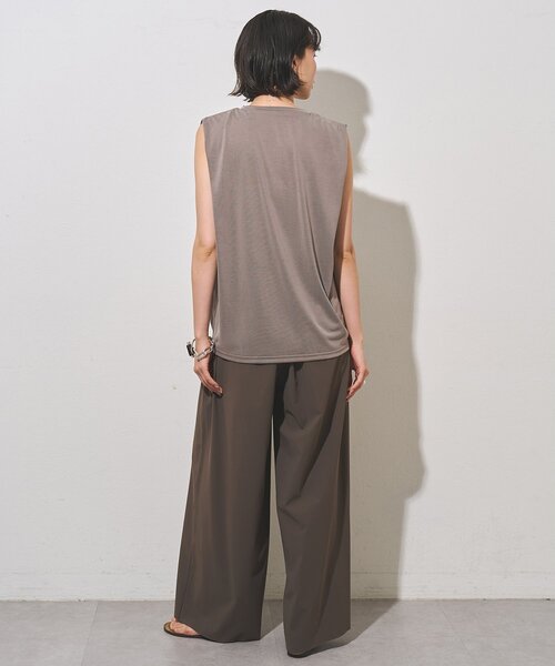 Whim Gazette(ウィムガゼット)の「<水着>ラッシュギャザーパンツ/セットアップ可(ラッシュガード・レディース・ブラウン/ブラック・FREE)」の12枚目の写真