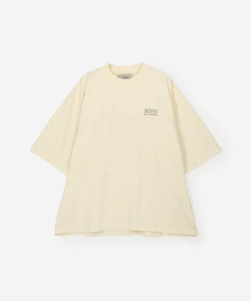 SEDAN ALL-PURPOSE ガーメントダイ ロゴTシャツ ブラウン SEDAN ALL-PURPOSE | ガーメントダイ ロゴTシャツ MEN（Tシャツ
