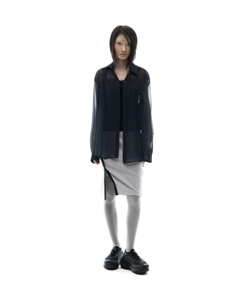 OJOS(オホス)の「Graphic Sheer Shirts / Black(シャツ/ブラウス・レディース・その他・OS)」の1枚目の写真