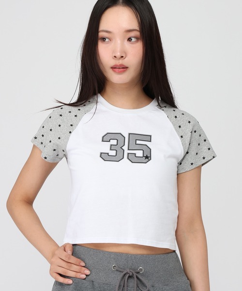 3.3 Field Trip （3.3フィールドトリップ）の「3.3 Field Trip／スターラグランナンバーTシャツ（Tシャツ/カットソー・レディース・ブラック/ホワイト/グレー・FREE）」の2枚目の写真