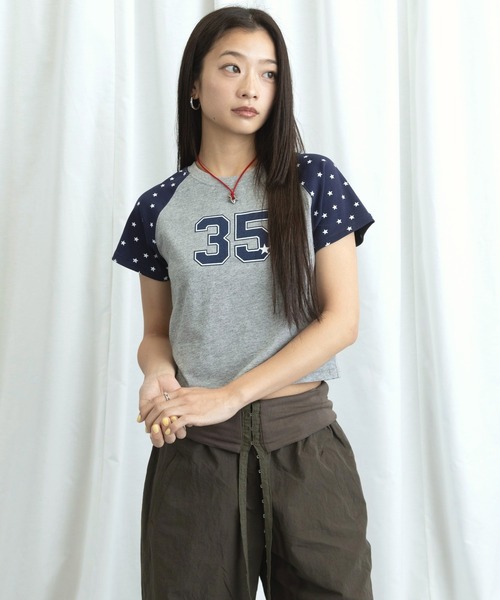 3.3 Field Trip （3.3フィールドトリップ）の「3.3 Field Trip／スターラグランナンバーTシャツ（Tシャツ/カットソー・レディース・ブラック/ホワイト/グレー・FREE）」の11枚目の写真