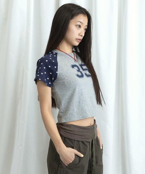 3.3 Field Trip （3.3フィールドトリップ）の「3.3 Field Trip／スターラグランナンバーTシャツ（Tシャツ/カットソー・レディース・ブラック/ホワイト/グレー・FREE）」の9枚目の写真