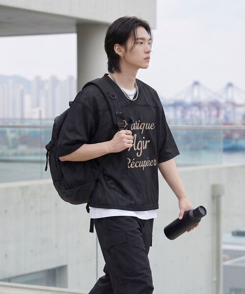 LENGAGEMENT(ランガージュマン)の「AGIR Football Jersey (Black)(Tシャツ/カットソー・レディース・ブラック・FREE)」の16枚目の写真