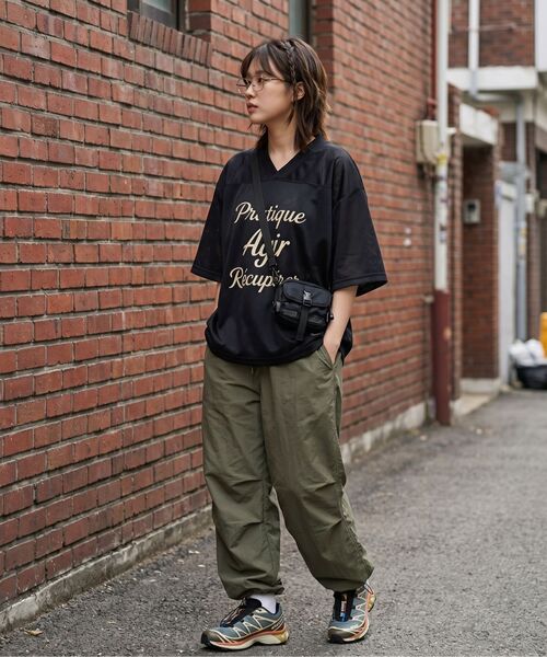 LENGAGEMENT(ランガージュマン)の「AGIR Football Jersey (Black)(Tシャツ/カットソー・レディース・ブラック・FREE)」の17枚目の写真