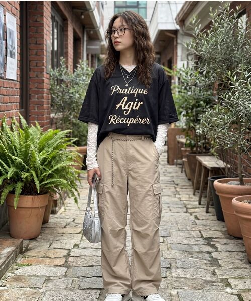 LENGAGEMENT(ランガージュマン)の「AGIR Football Jersey (Black)(Tシャツ/カットソー・レディース・ブラック・FREE)」の18枚目の写真