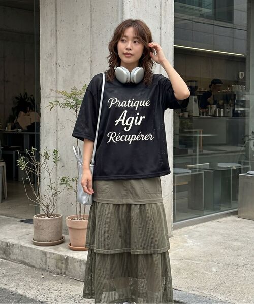 LENGAGEMENT(ランガージュマン)の「AGIR Football Jersey (Black)(Tシャツ/カットソー・レディース・ブラック・FREE)」の20枚目の写真