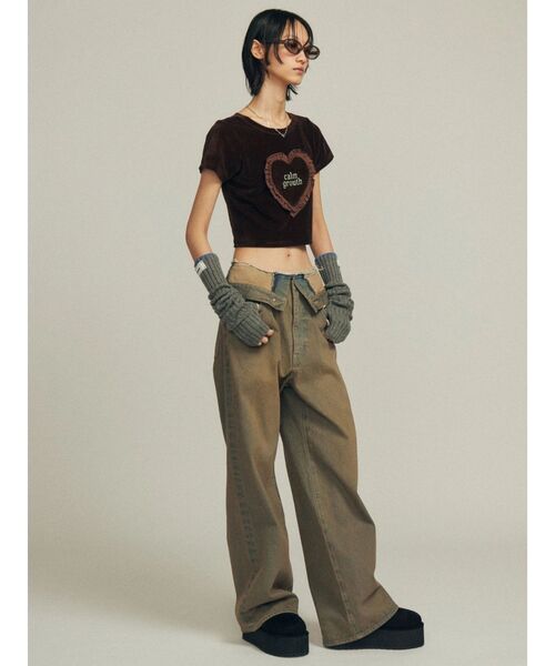 EMODA（エモダ）の「フォールドベルトルーズジーンズ（デニムパンツ・レディース・ブラウン/ブラック/ブルー・SMALL/MEDIUM）」の19枚目の写真