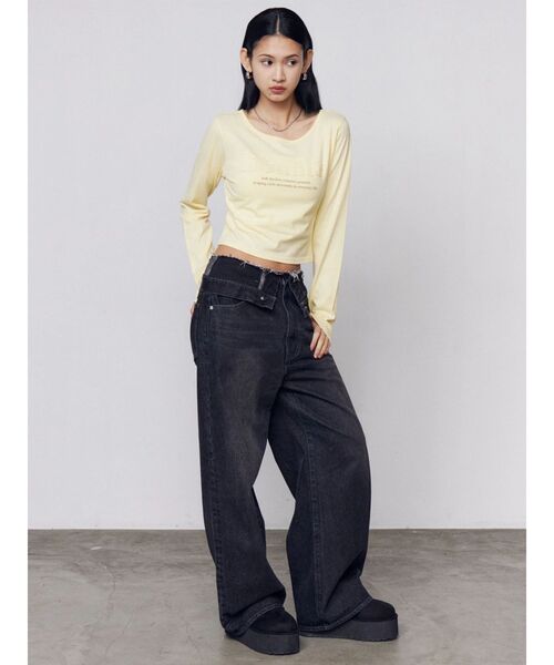 EMODA(エモダ)の「フォールドベルトルーズジーンズ(デニムパンツ・レディース・ブラウン/ブラック/ブルー・SMALL/MEDIUM)」の17枚目の写真