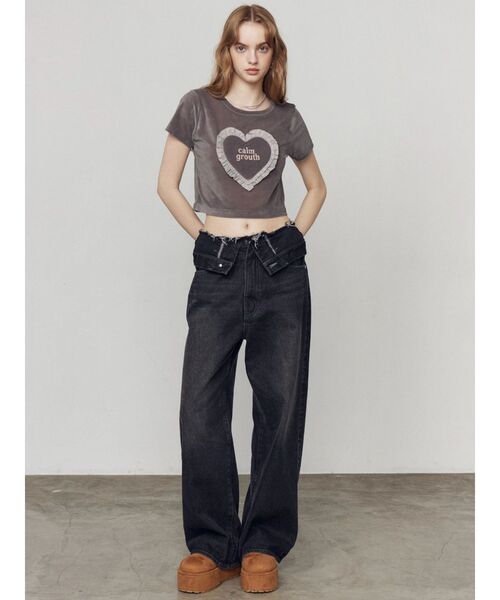 EMODA(エモダ)の「フォールドベルトルーズジーンズ(デニムパンツ・レディース・ブラウン/ブラック/ブルー・SMALL/MEDIUM)」の21枚目の写真