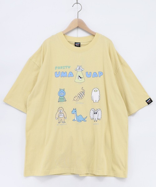 ScoLar Parity(スカラーパリティ)の「362117:UMA・UAP集合柄Tシャツ(Tシャツ/カットソー・レディース・ピンク/ブラック/イエロー/オフホワイト・M)」の3枚目の写真