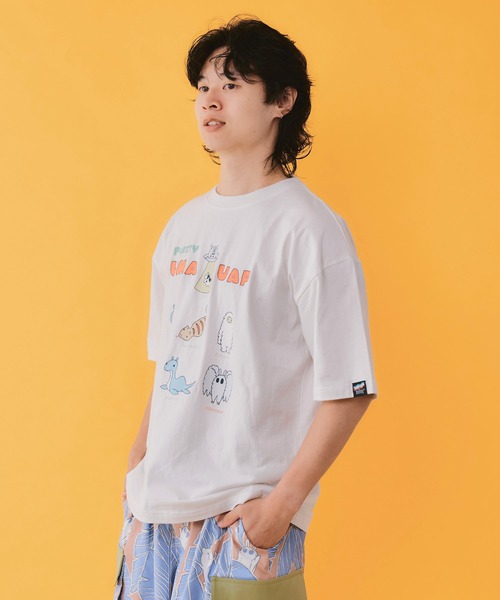 ScoLar Parity(スカラーパリティ)の「362117:UMA・UAP集合柄Tシャツ(Tシャツ/カットソー・レディース・ピンク/ブラック/イエロー/オフホワイト・M)」の17枚目の写真