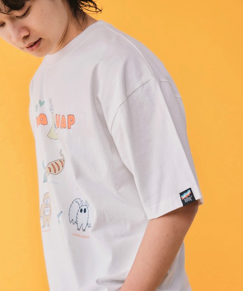 ScoLar Parity(スカラーパリティ)の「362117:UMA・UAP集合柄Tシャツ(Tシャツ/カットソー・レディース・ピンク/ブラック/イエロー/オフホワイト・M)」の9枚目の写真