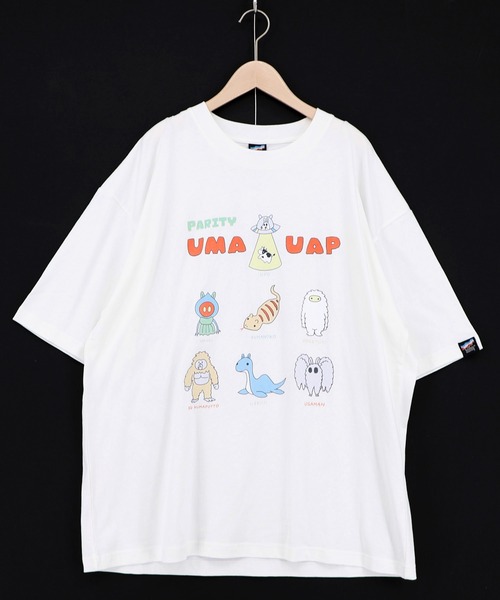 ScoLar Parity(スカラーパリティ)の「362117:UMA・UAP集合柄Tシャツ(Tシャツ/カットソー・レディース・ピンク/ブラック/イエロー/オフホワイト・M)」の10枚目の写真