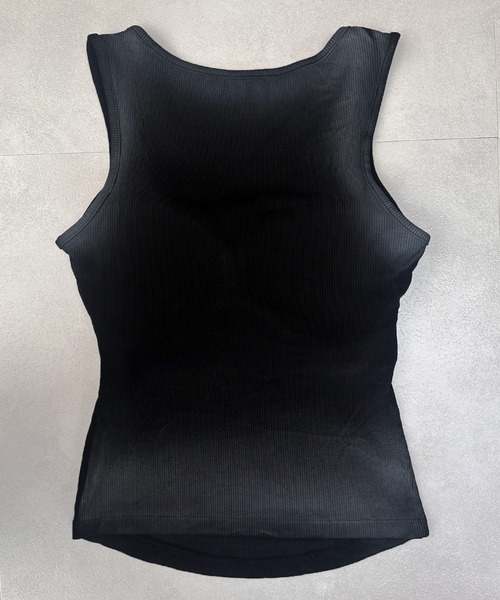 VIBGYOR(ヴィブジョー)の「カップ付き スプレー加工 ハトメ付きタンクトップ(CZ)(タンクトップ・レディース・ホワイト系その他/ブラック系・FREE)」の15枚目の写真