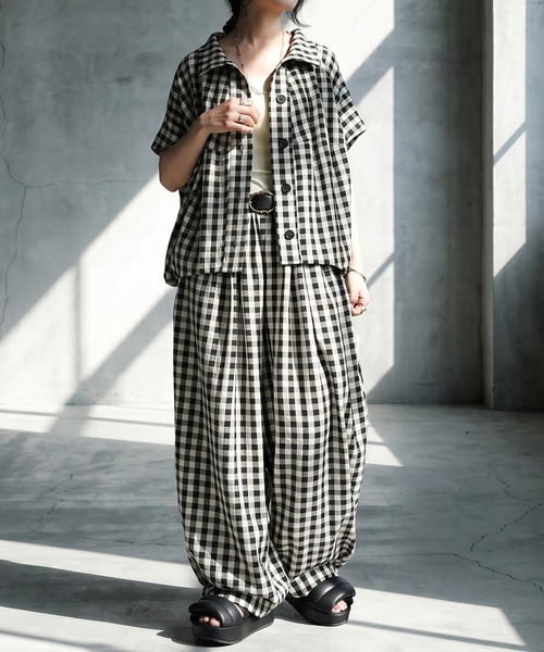 Gingham check Dorman shirt — рубашка в крупную клетку