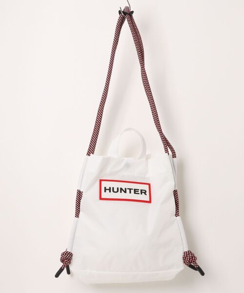 HUNTER(ハンター)の「【HUNTER】ハンター TRAVEL RIPSTOP TOTE トートバッグ(トートバッグ・レディース・ホワイト/ブラック・FREE)」の1枚目の写真