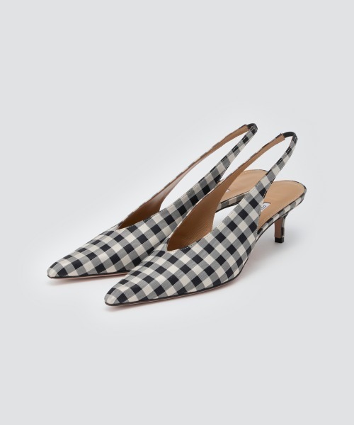 PELLICO(ペリーコ)の「VIOLA バックスリング パンプス 5.0cm CHECK(パンプス・レディース・ピンク・36/37/38/35)」の1枚目の写真