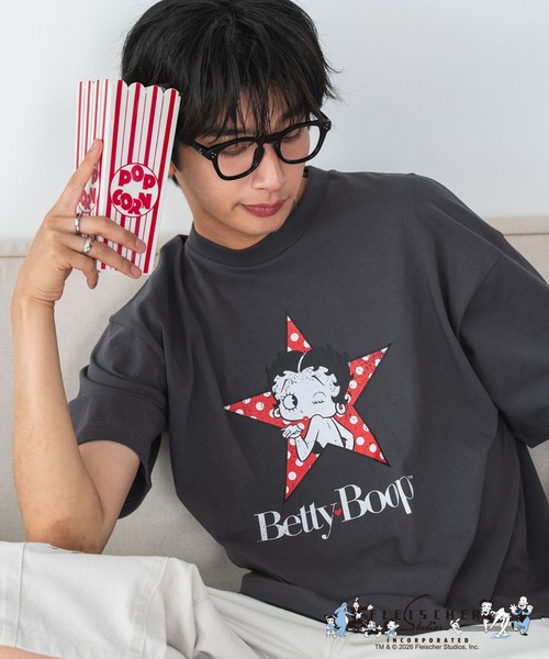 BETTY BOOP(ベティ・ブープ)の「WEGO/キャラクターズグラフィックT4(Tシャツ/カットソー・レディース・その他1・LARGE/MEDIUM/SMALL)」の2枚目の写真