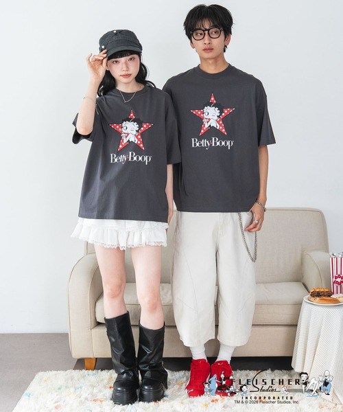 BETTY BOOP(ベティ・ブープ)の「WEGO/キャラクターズグラフィックT4(Tシャツ/カットソー・レディース・その他1・LARGE/MEDIUM/SMALL)」の4枚目の写真