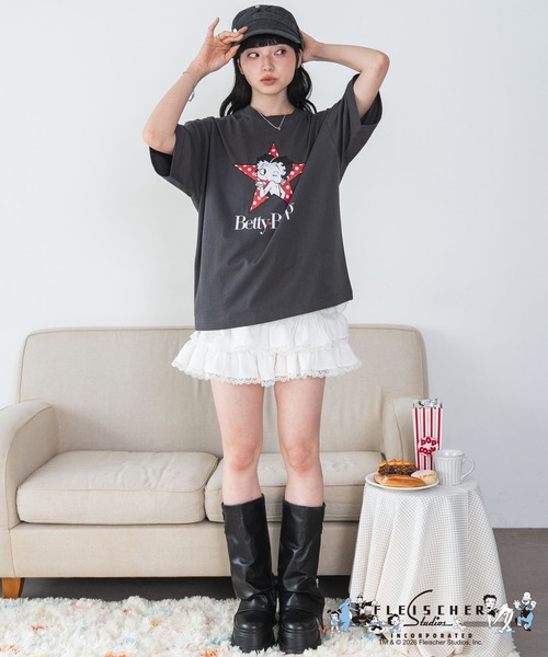 BETTY BOOP(ベティ・ブープ)の「WEGO/キャラクターズグラフィックT4(Tシャツ/カットソー・レディース・その他1・LARGE/MEDIUM/SMALL)」の18枚目の写真