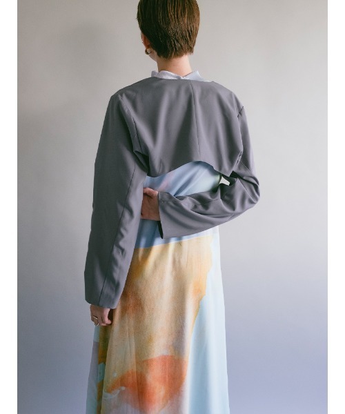 sahara（サハラ）の「Cropped Bolero Jacket（その他アウター・レディース・ブラック/グレー・FREE）」の6枚目の写真