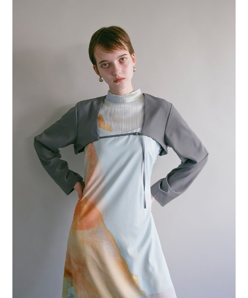 sahara（サハラ）の「Cropped Bolero Jacket（その他アウター・レディース・ブラック/グレー・FREE）」の5枚目の写真