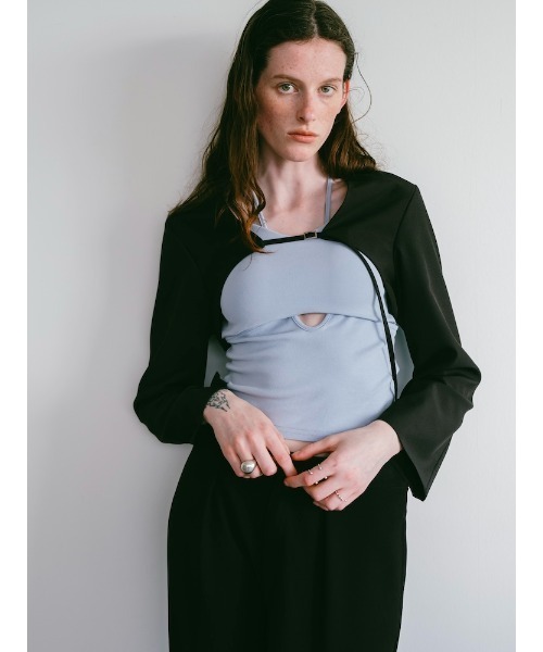 sahara（サハラ）の「Cropped Bolero Jacket（その他アウター・レディース・ブラック/グレー・FREE）」の17枚目の写真