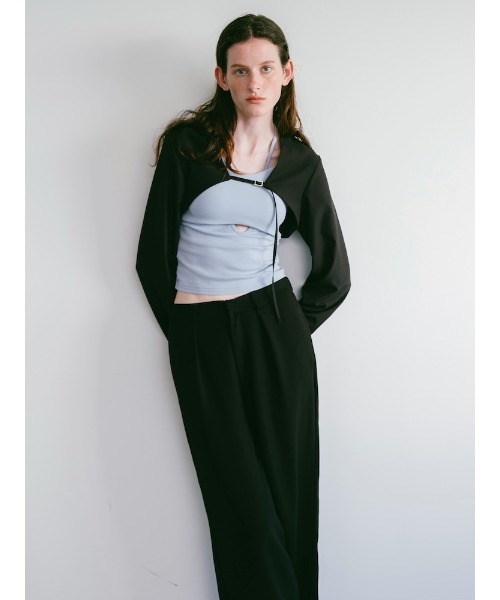 sahara（サハラ）の「Cropped Bolero Jacket（その他アウター・レディース・ブラック/グレー・FREE）」の18枚目の写真