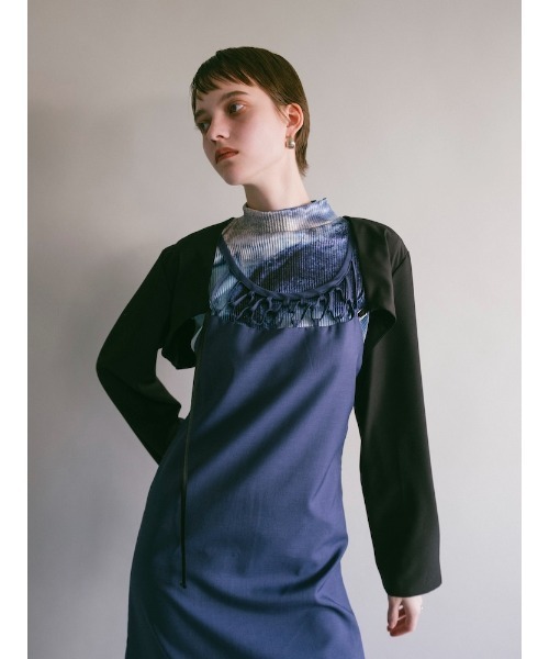 sahara（サハラ）の「Cropped Bolero Jacket（その他アウター・レディース・ブラック/グレー・FREE）」の11枚目の写真