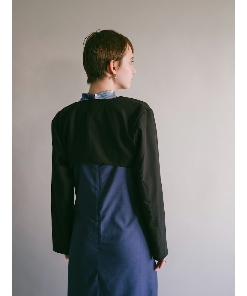 sahara（サハラ）の「Cropped Bolero Jacket（その他アウター・レディース・ブラック/グレー・FREE）」の14枚目の写真
