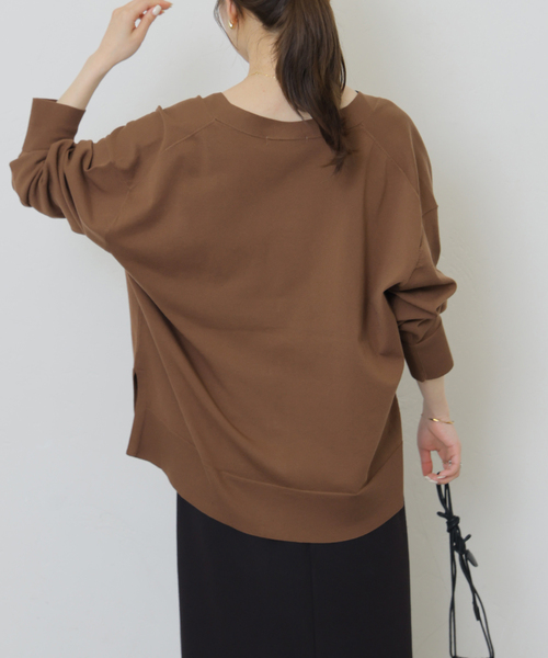 JOURNAL STANDARD relume（ジャーナルスタンダード　レリューム）の「［手洗い可］ウォッシャブルメタルボタンVネックカーディガン（カーディガン/ボレロ・レディース・ブラック/ブラウン・FREE）」の17枚目の写真